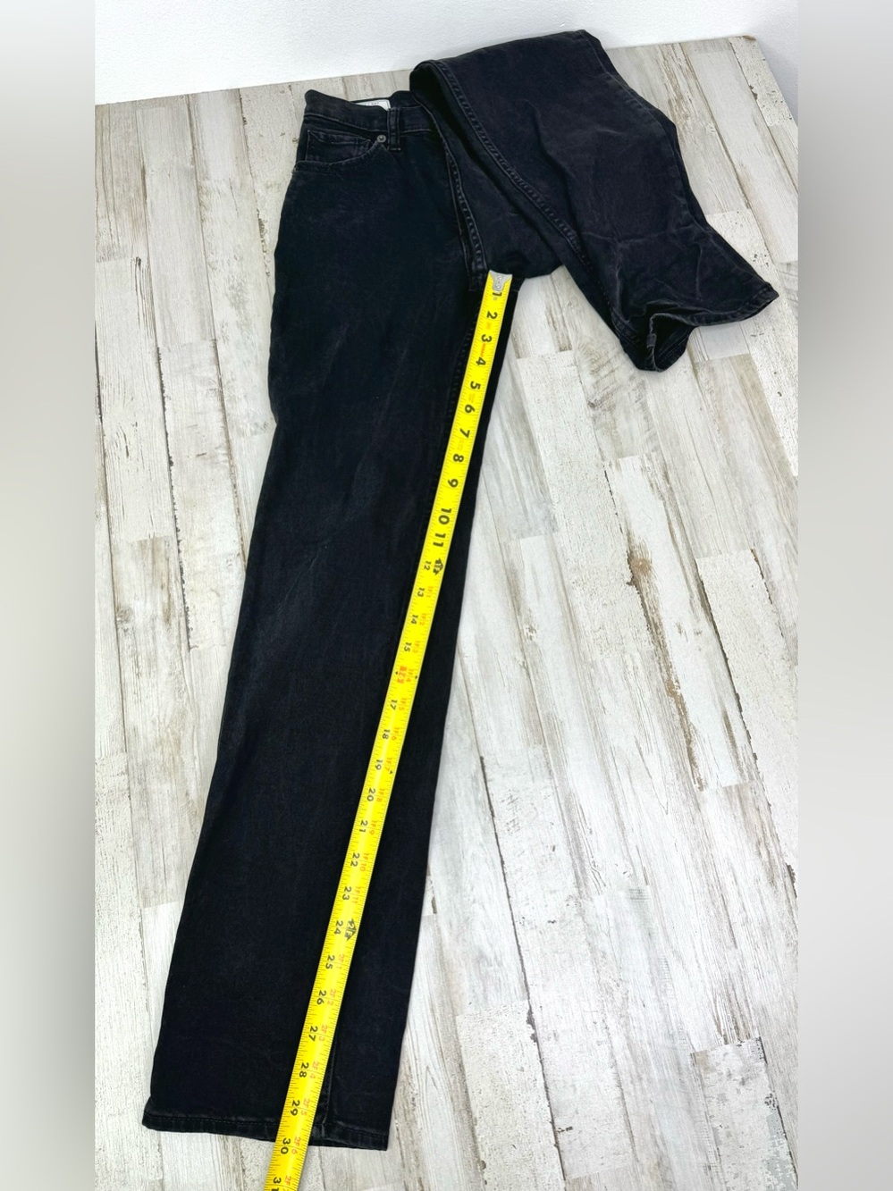 Gap 90s Loose High Rise Jeans Womens 24/00R (26x30) Black Denim - Picture 8 of 11